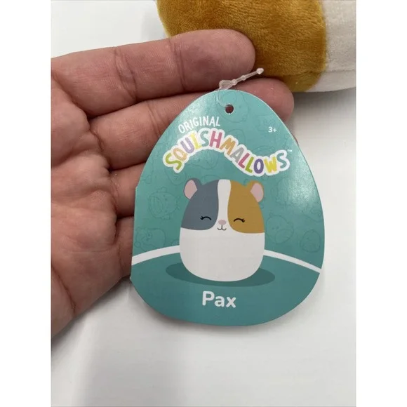 Squishmallow 5" Pax Hamster Soft Colorful Sparkle Ear Pet Plush NWT #016 - Picture 4 of 8